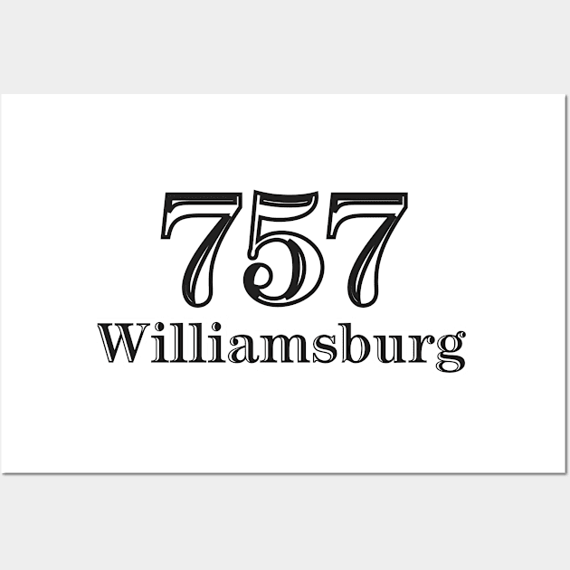 Williamsburg 757 Virginia USA Wall Art by AtlanticFossils